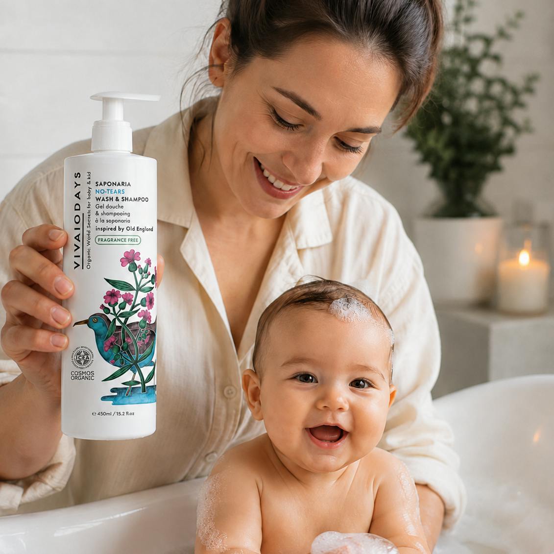 Saponaria No-Tears Wash & Shampoo 15.2 fl.oz. / 450ml