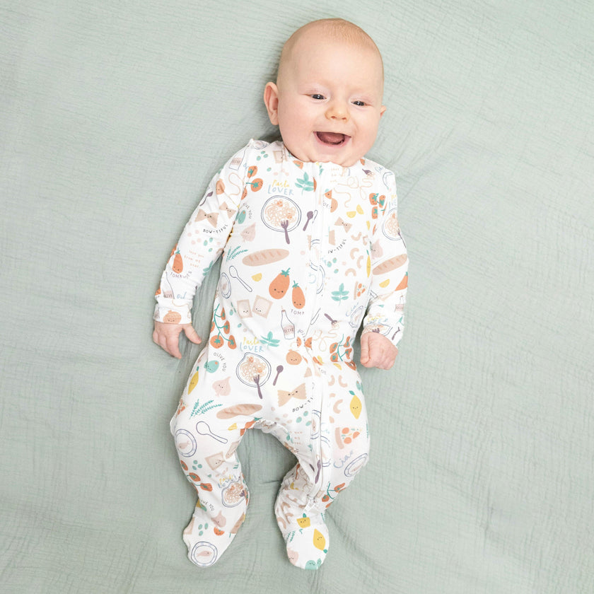 Pasta Lovers - 2 Way Zipper Footie