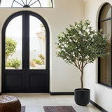6.5' Faux Potted Olive Tree