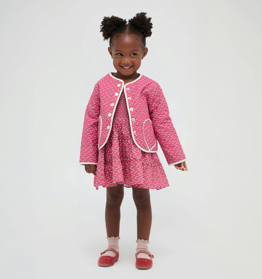 The Tiny McNally Jacket -  Poppy Half Drop Rose