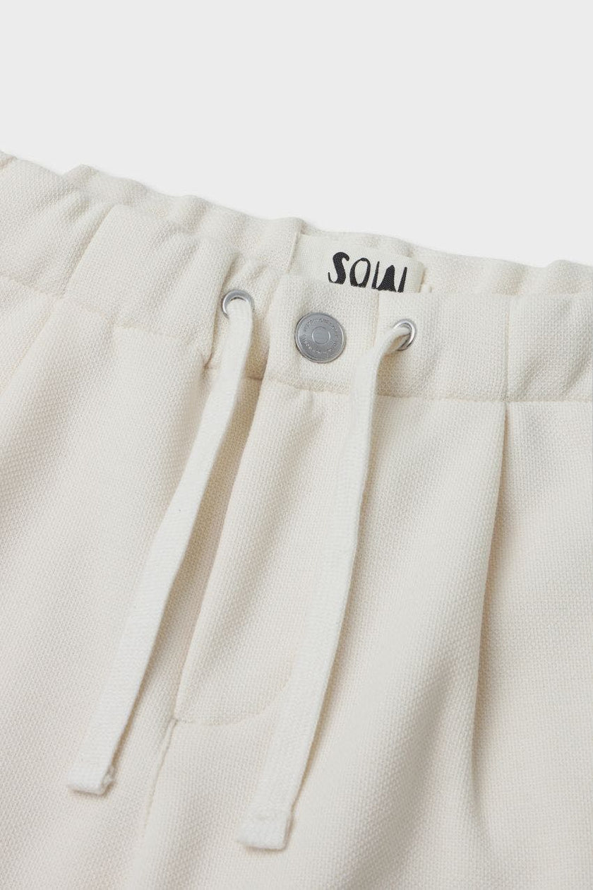 Organic Cotton Recycled Polyester Pleated Pant