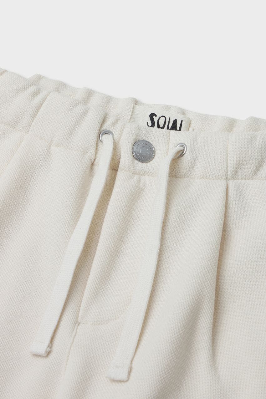 Organic Cotton Recycled Polyester Pleated Pant