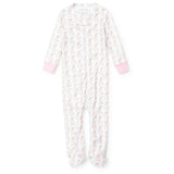 Parker Girls' Zipper Pajama - Easter Bunnies Pink