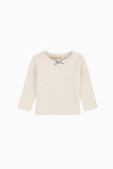 TNS Logo Baby Tee Special Whisper White Melange