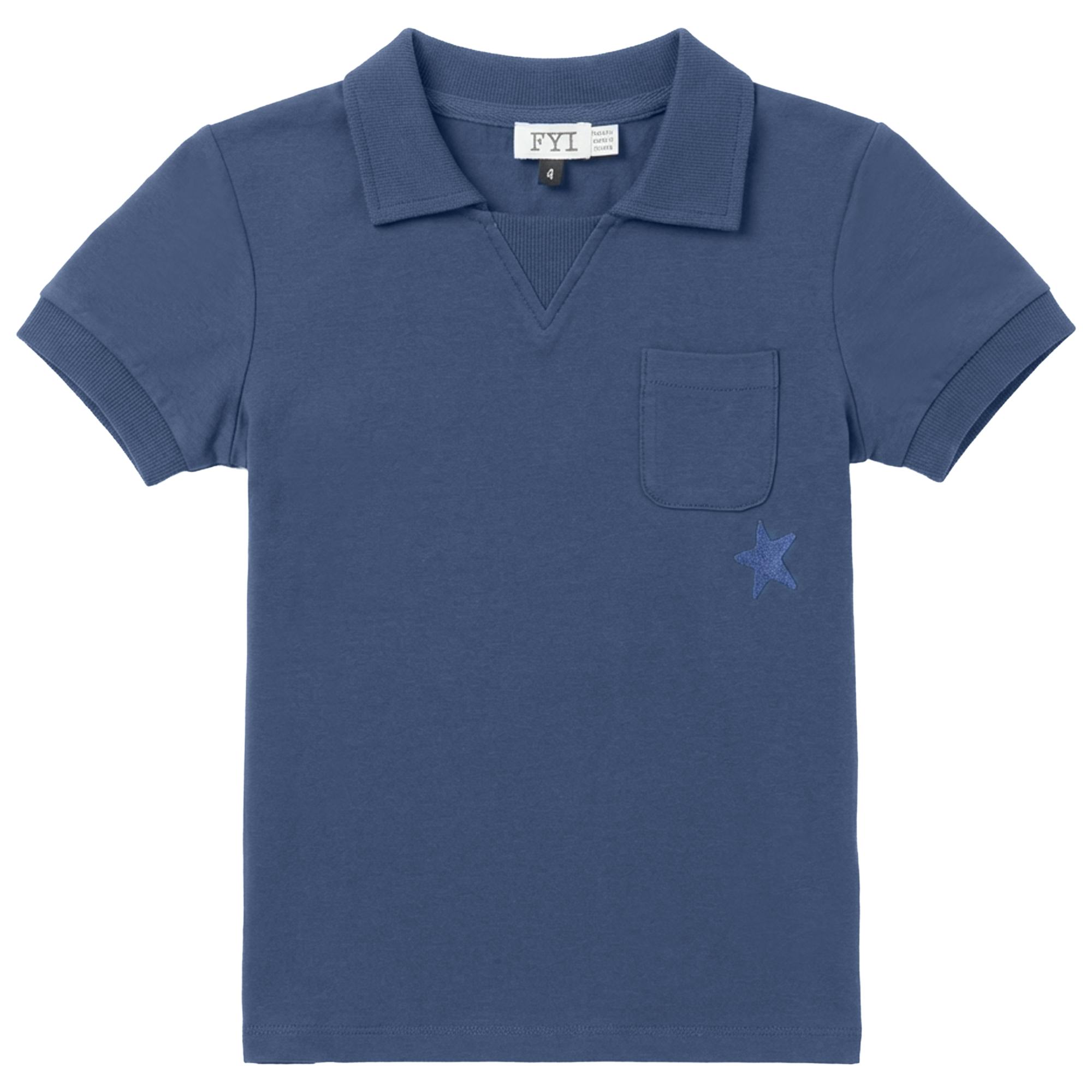 Star Embroidered Trim Tshirt