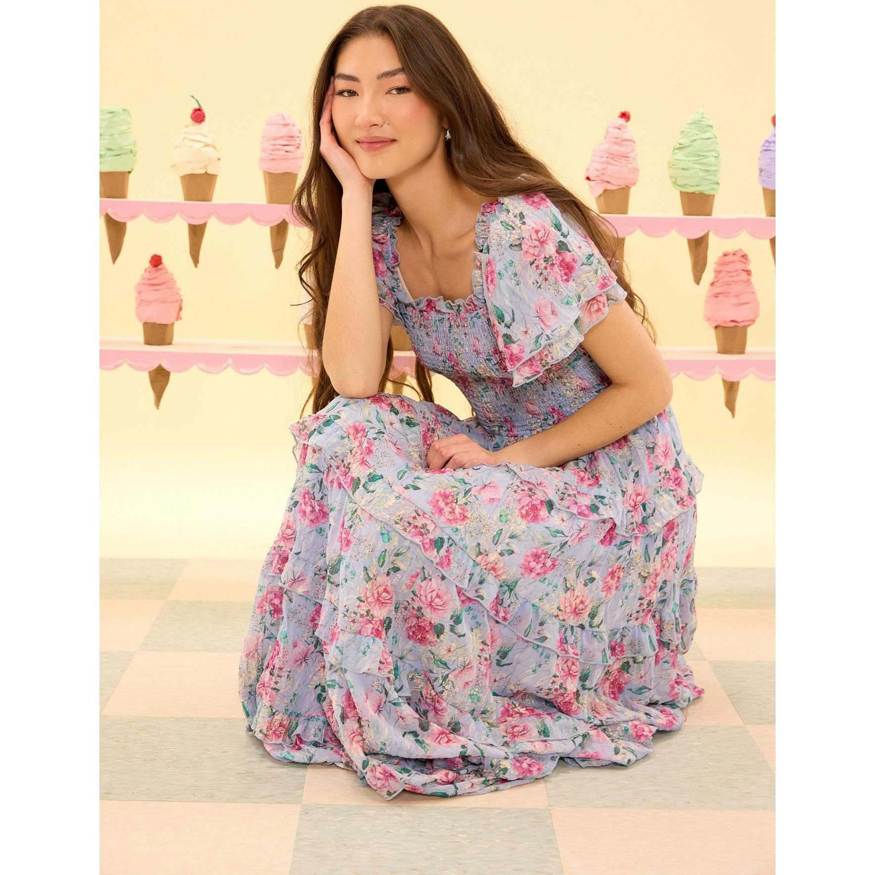 Winnie Dress in Peony Blossoms
