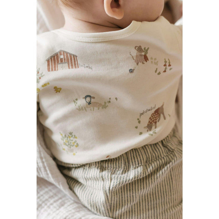 Lap Shoulder One-Piece, Natural
