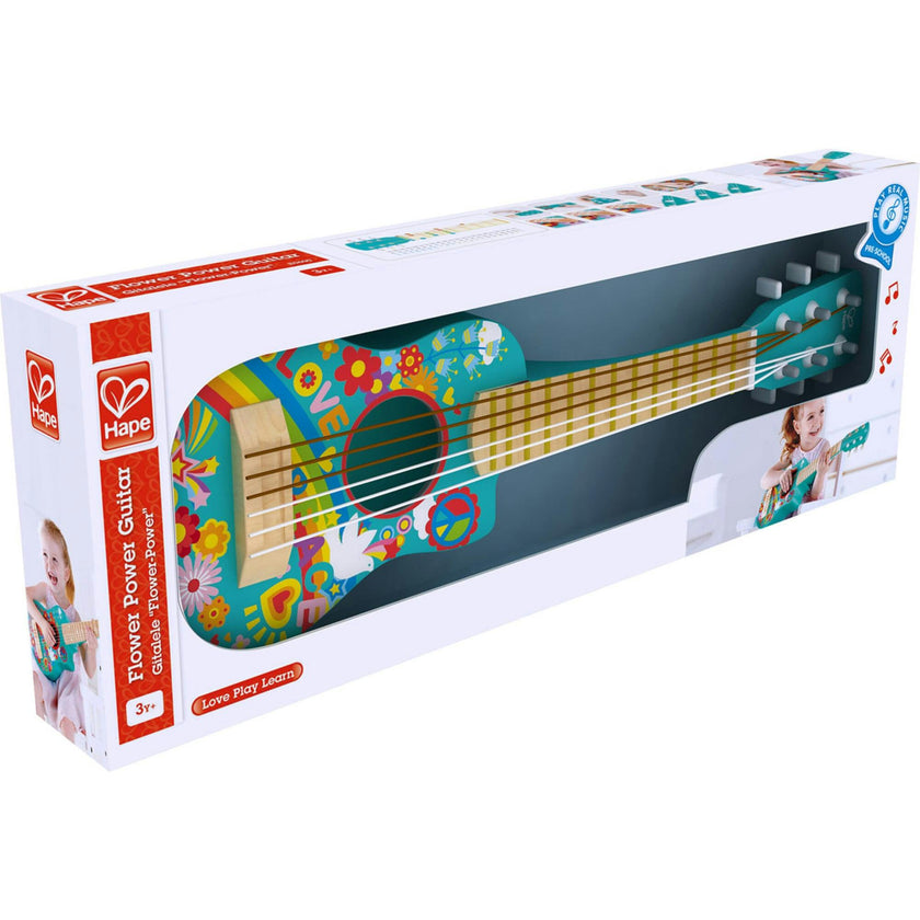 First Flower Power 26" Musical Guitar in Turquoise