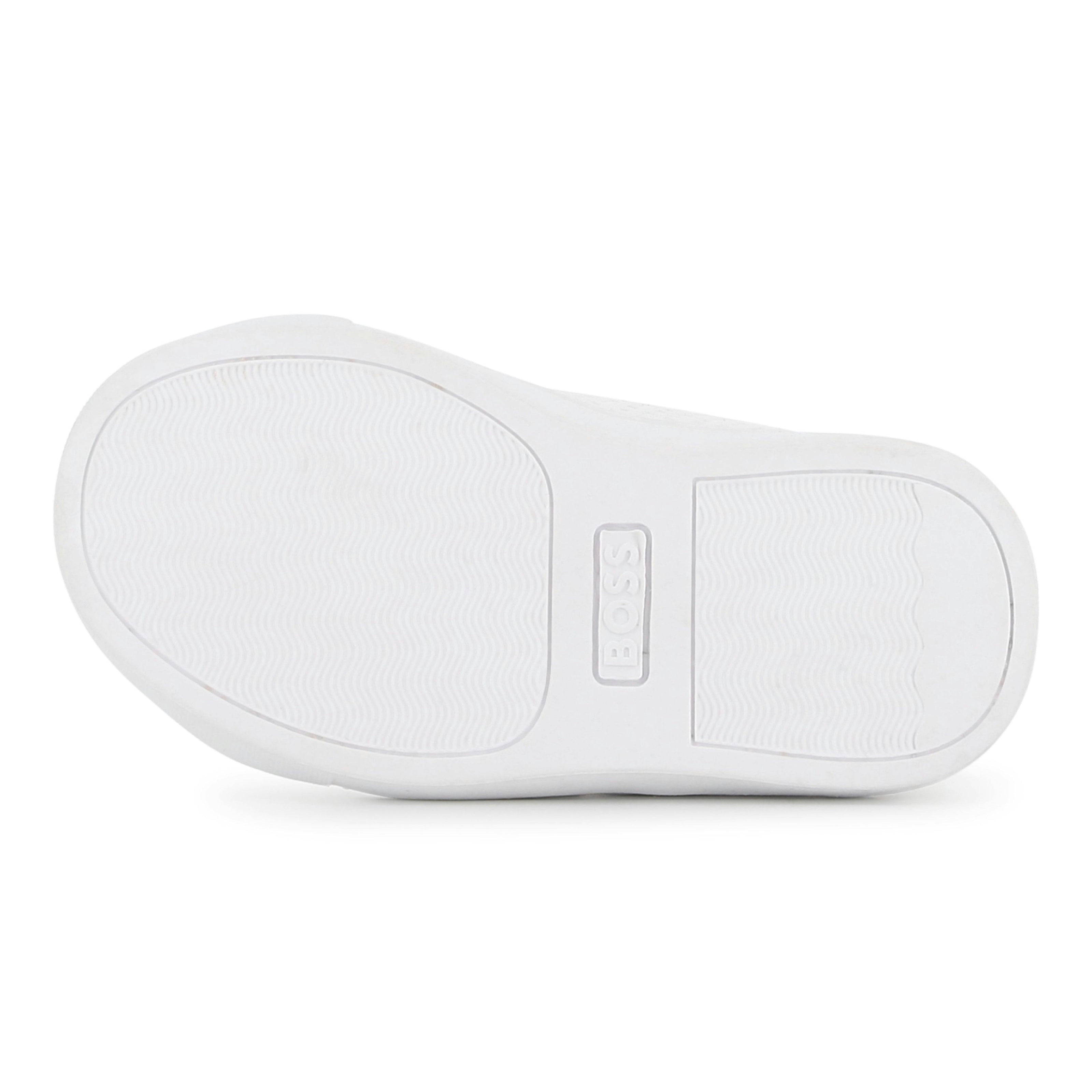White Velcro Strap Sneaker