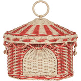 Circus Tent - Basket / Red & Straw
