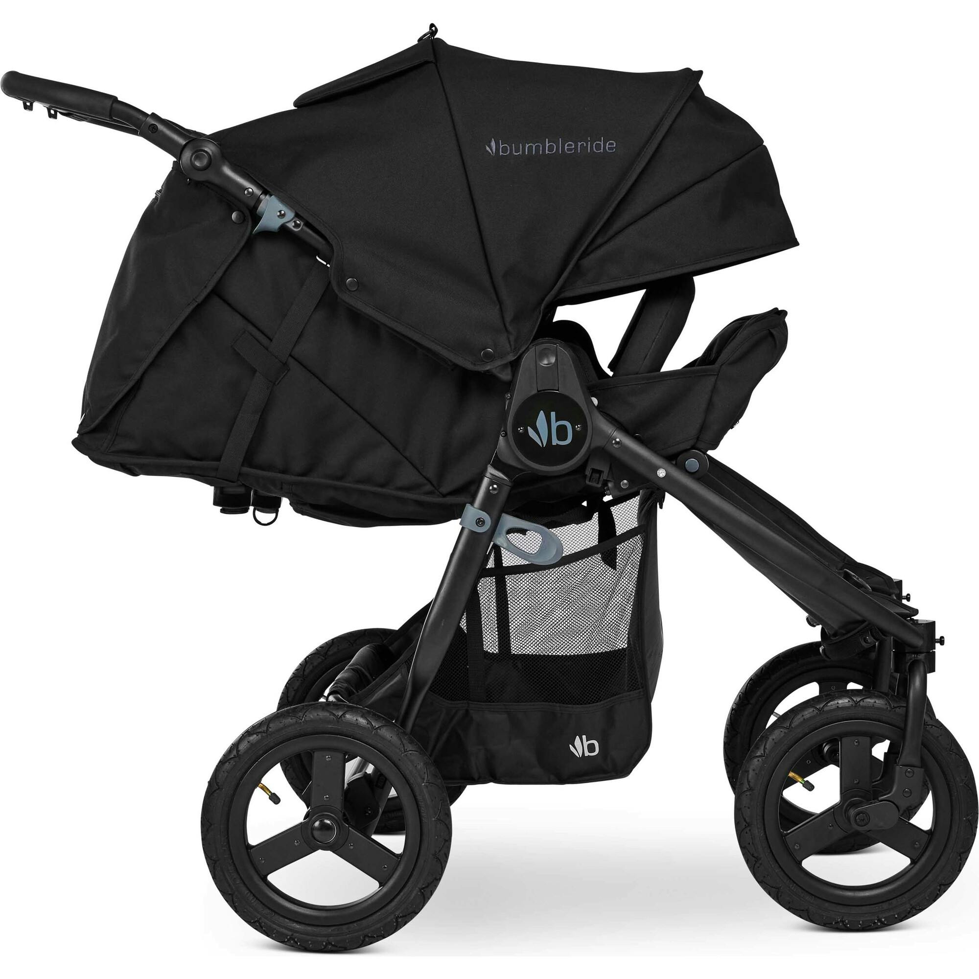 Indie Twin Black Double Stroller