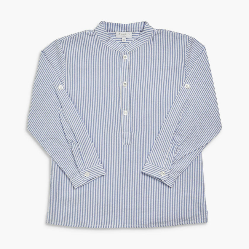 Pereprine Shirt Blue Seersucker