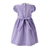 Check Frill Front Dress