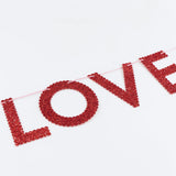 Glitter Fabric Love Garland