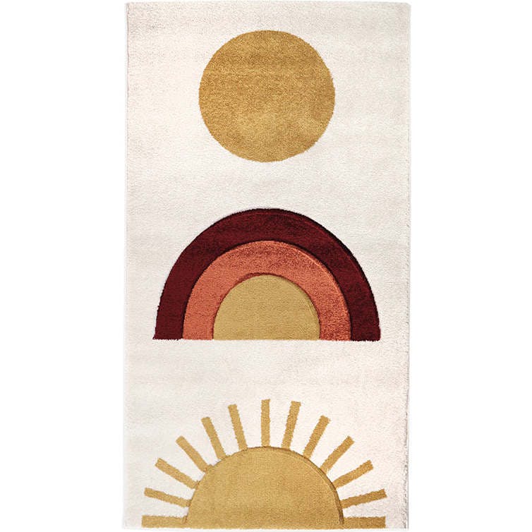 Niceday Graphic Print Rectangular Rug