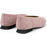 Women's Twins Textile Square Toes Ballerina Shoes