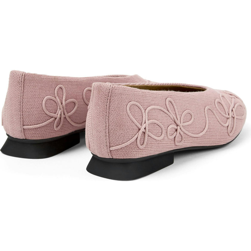 Women's Twins Textile Square Toes Ballerina Shoes