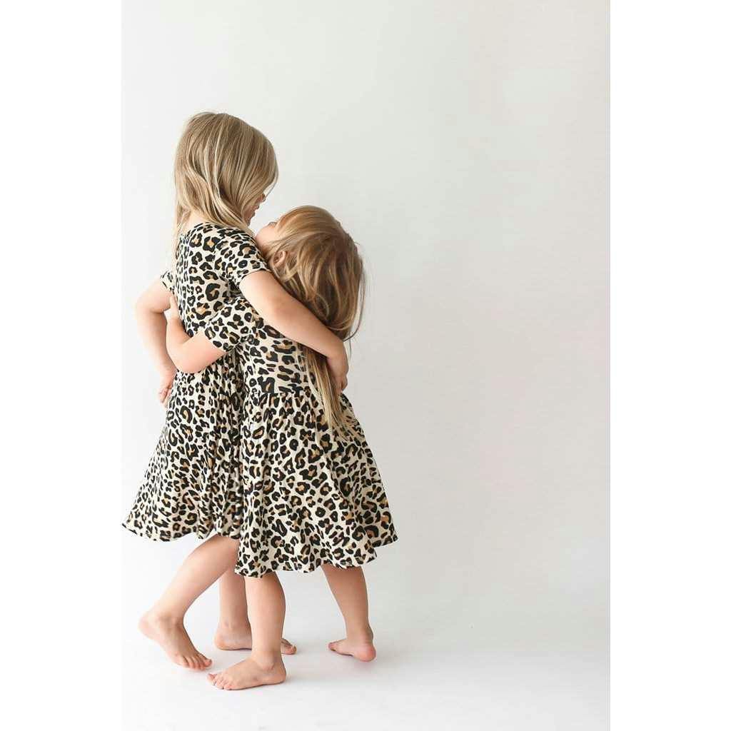 Lana Leopard Tan Twirl Dress