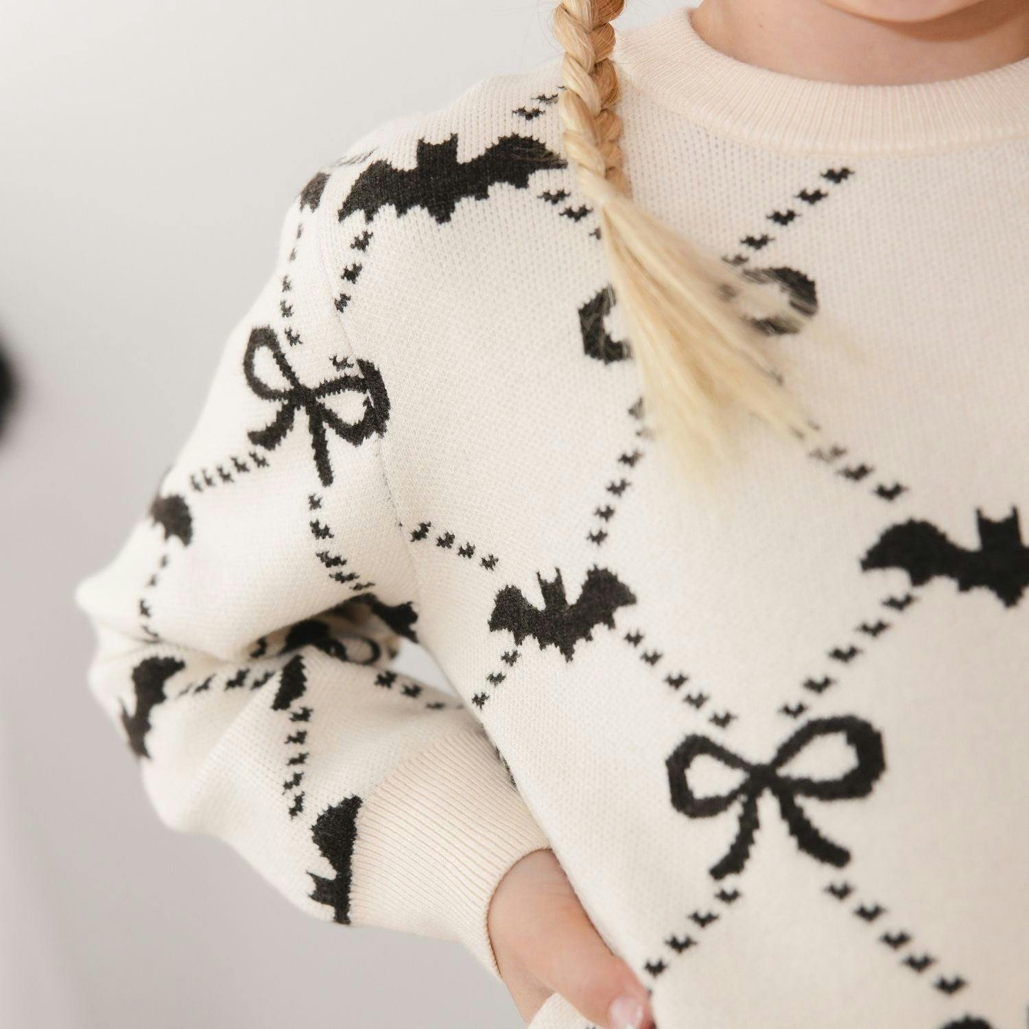 Bat Trellis Halloween Sweater