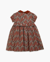 Leopolda Dress Rust Blue Liberty