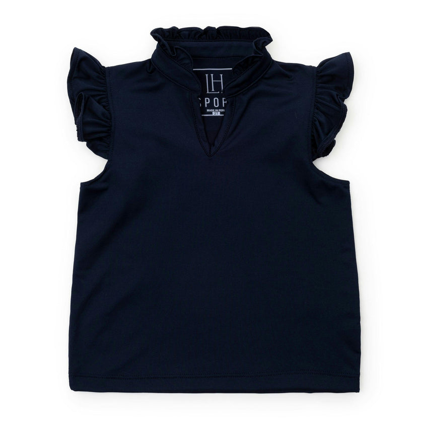 Ellie Girls' Sleeveless Performance Top by LH Sport Navy (Past Season)