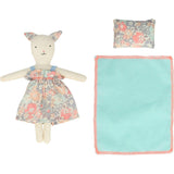 Floral Kitty Mini Suitcase Doll