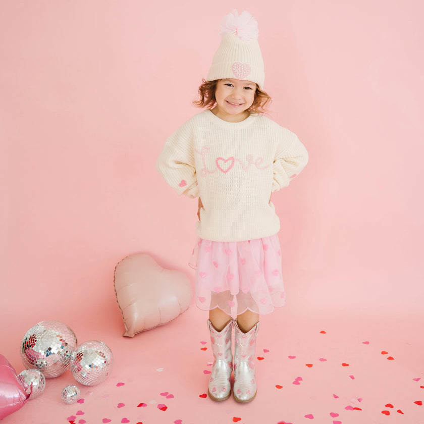 Ditsy Love Knit Sweater