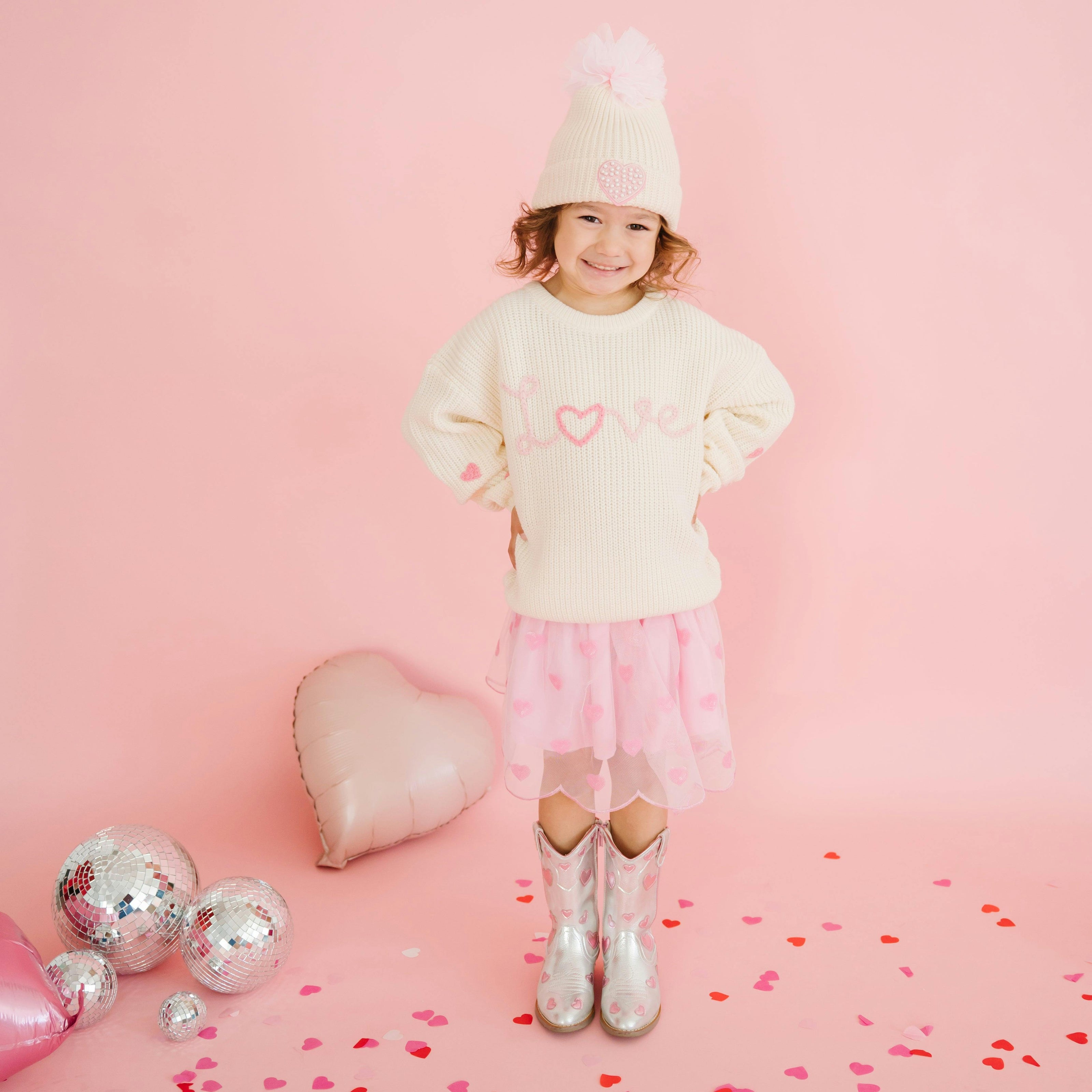 Ditsy Love Knit Sweater