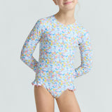 girls jasmine blossom rashguard one piece