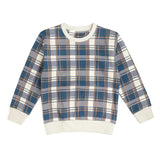Navy Plaid Sweatshirt