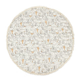 Ezra Woodland Animal Cotton Quilted Baby Play Mat