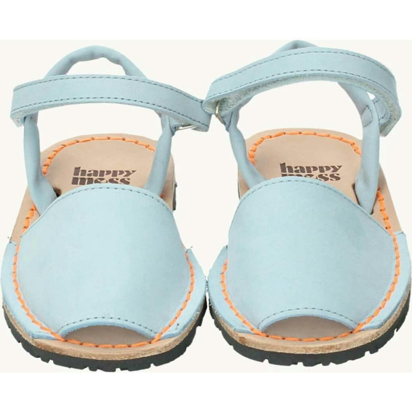 children's menorcan nubuck sandals - sky blue