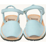 children's menorcan nubuck sandals - sky blue