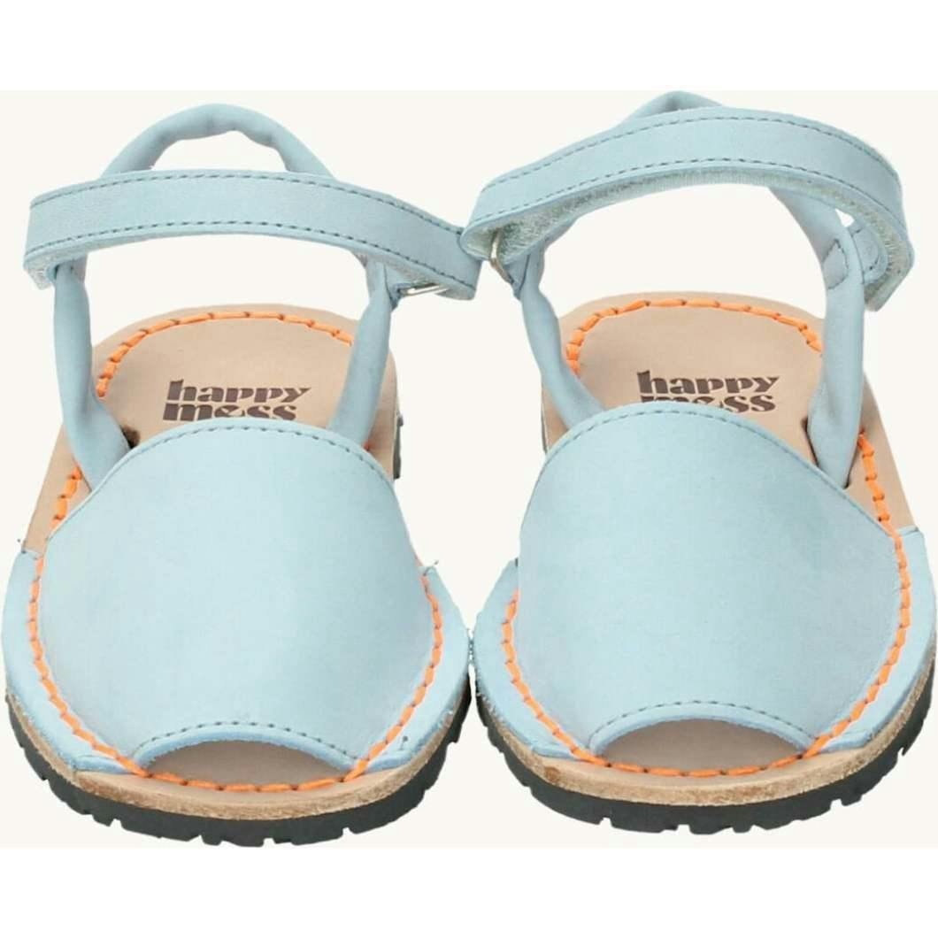 children's menorcan nubuck sandals - sky blue