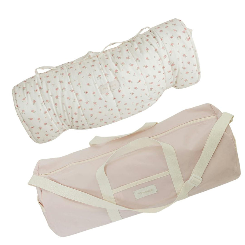 BLOOMERE  Nap Mat Set (Floral Pink Bag)