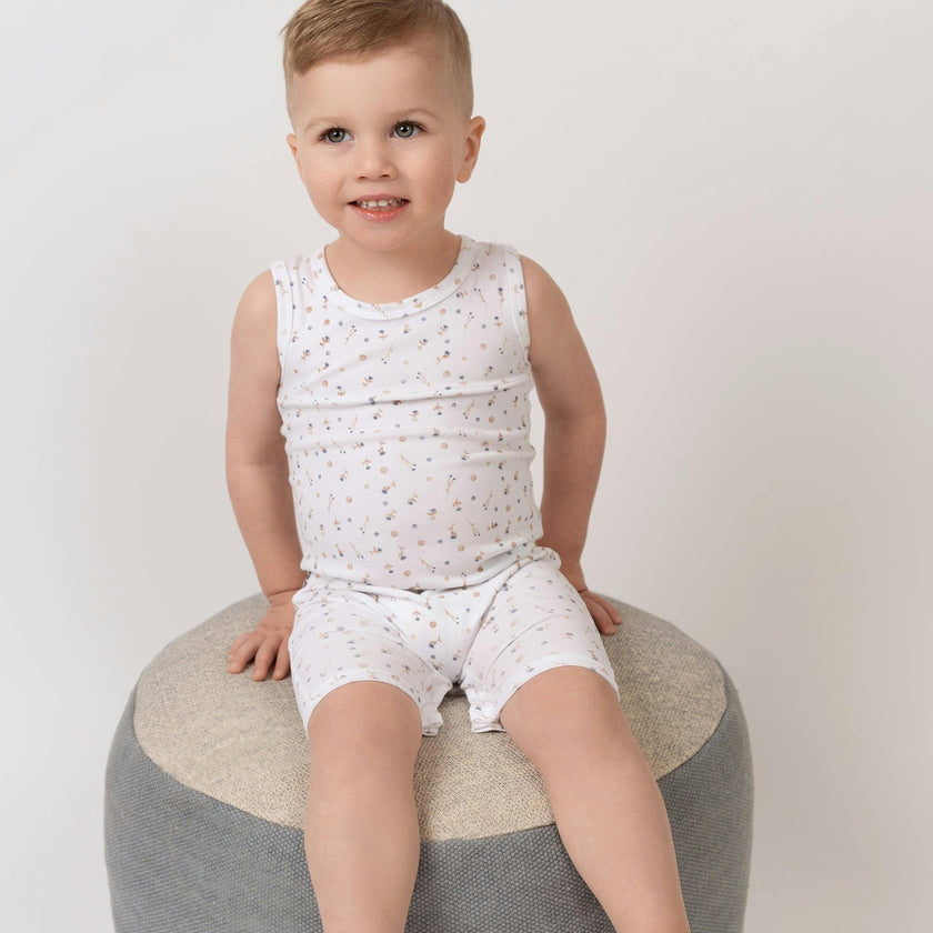 Berry Floral Footie