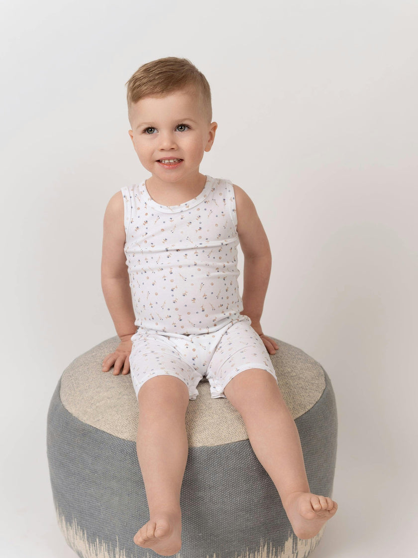 Berry Floral Footie