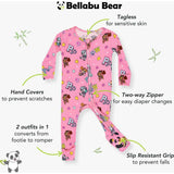 PAW Patrol: Varsity Pink Bamboo Convertible Footie