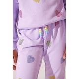 Lavender Crystal Hearts Set
