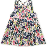 Strappy Back Skirted Dress, Green
