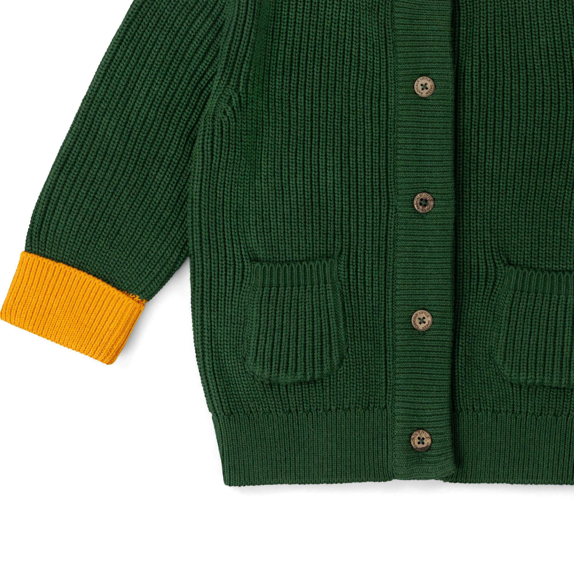 Olive Green Snuggly Knitted Cardigan, Green
