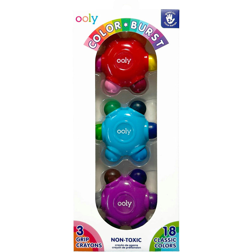 Color Burst Crayons - Set of 3