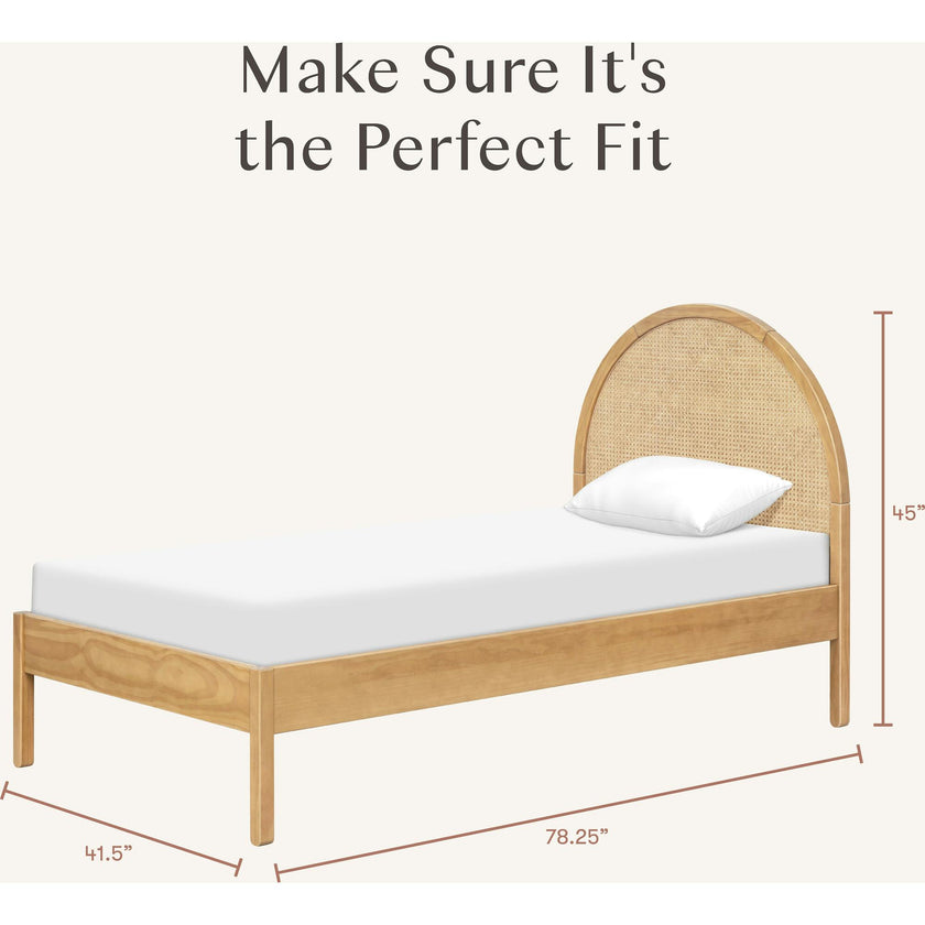 Bondi Cane Twin Bed in Honey