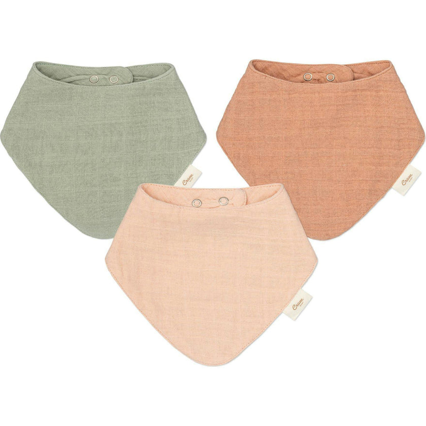 Muslin 3Pc Bib Set