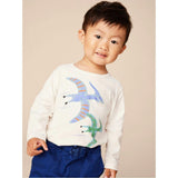 Dinos Baby Graphic Tee, White