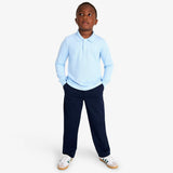 Kids stretch chino elastic-back pant