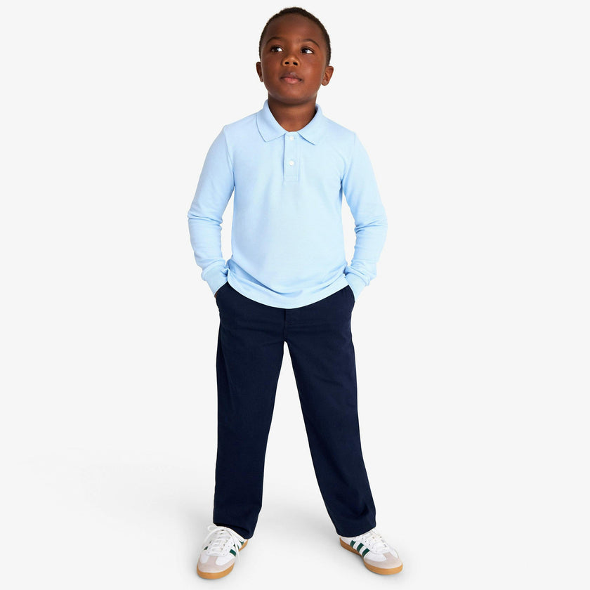 Kids stretch chino elastic-back pant