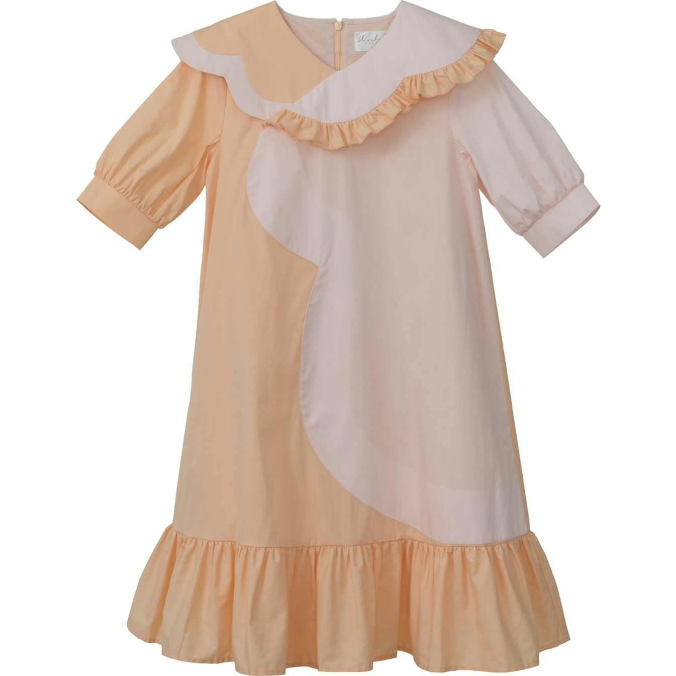 Lily dress (cantaloupe/blush pink)