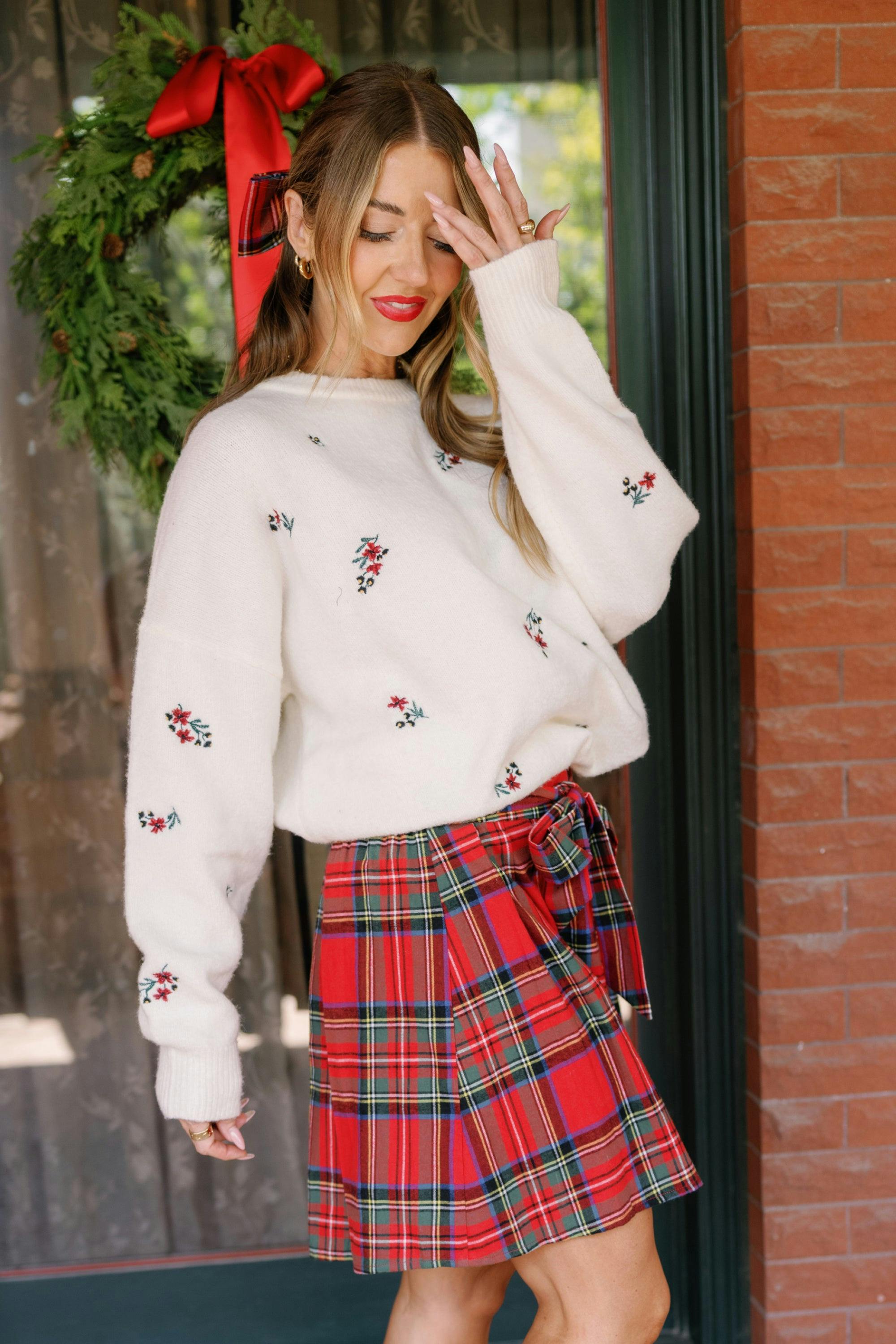 Ellis Sweater in Ivory Jubilant Bloom
