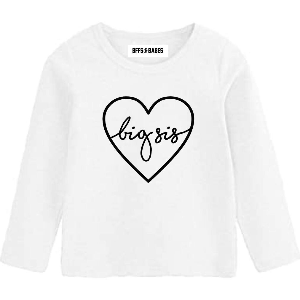Big Sis Long Sleeve T-Shirt, White